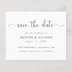 Modern Script Save the Date   Haushalt