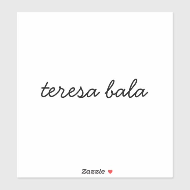 Modern Script Stylish Monogram Design Aufkleber (Blatt)