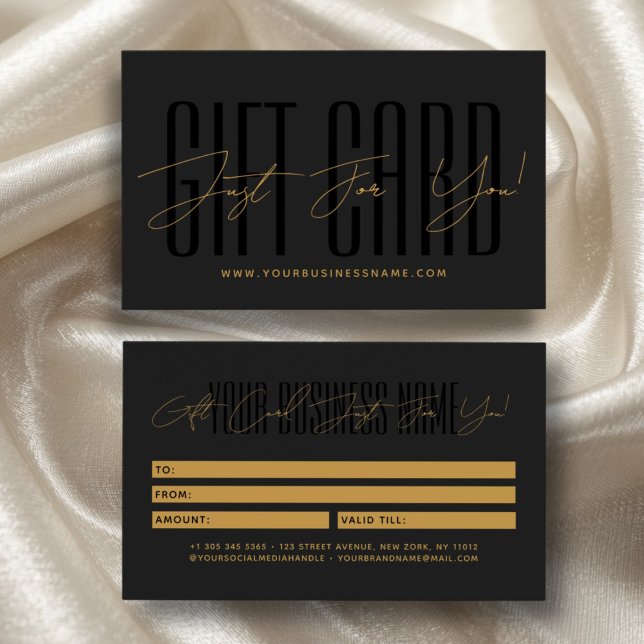 Modern script typography business gift card  (Von Creator hochgeladen)