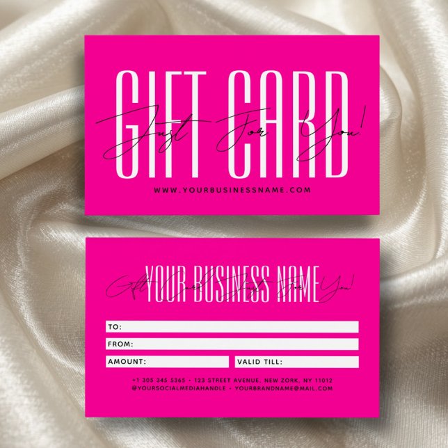Modern script typography business gift card  (Von Creator hochgeladen)