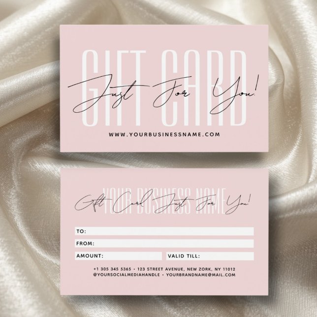 Modern script typography business gift card  (Von Creator hochgeladen)