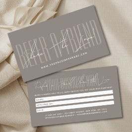 Modern script typography share the love empfehlungskarte