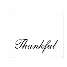 Modern Script Typography Thankful Thanksgiving