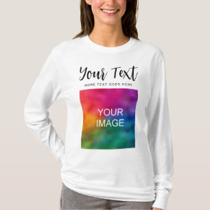 Modern Script Womens Best Long Sleeve Niedlich Whi T-Shirt