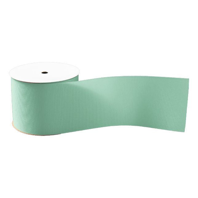 Modern Seafoam Green Plain Solid Color Ripsband (Spule)