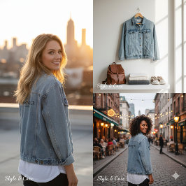 Modern SHE Inspired Personalized Denim Jacket for Jeansjacke