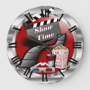 Modern Showtime Movie Theater Große Wanduhr