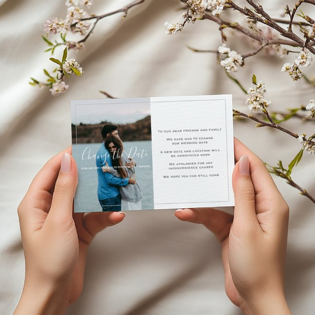 Modern Sie Ihr eigenes Foto, ändern Sie die Datums Dankeskarte (Modern photo change the date card with personal message)