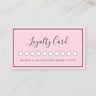 Modern Simpel PinpSalon & Wellness-Center Loyalitä Visitenkarte