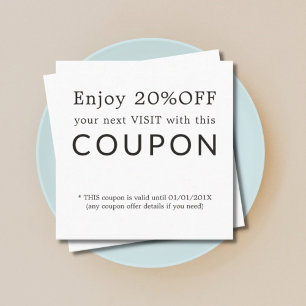 Modern Simple Beauty Salon Discount Coupon