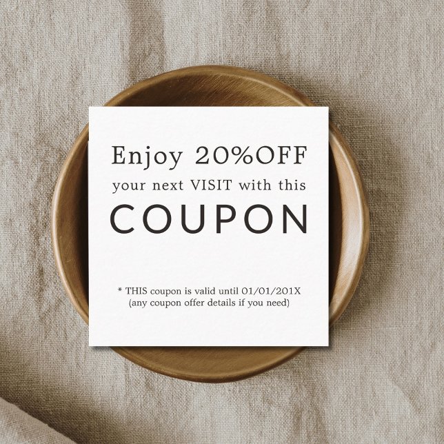 Modern Simple Beauty Salon Discount Coupon (Von Creator hochgeladen)