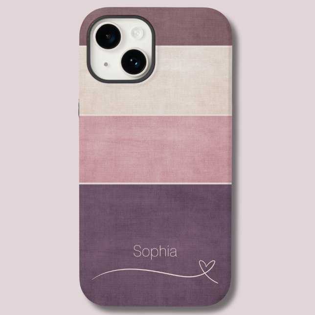 Modern Simple Beige&Brown Circle Phone / iPad Gehä Case-Mate iPhone Hülle (Von Creator hochgeladen)