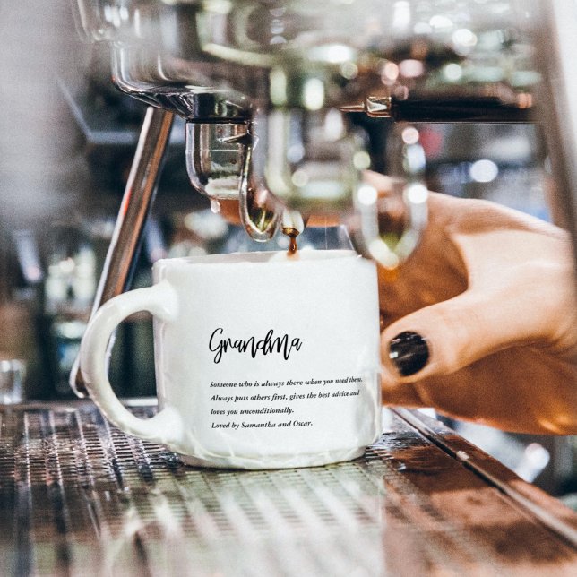 Modern Simple Best Oma jemals Best Beauty Gift Espressotasse (Von Creator hochgeladen)