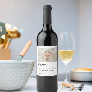 Modern Simple Best Oma jemals Best Beauty Gift Weinetikett