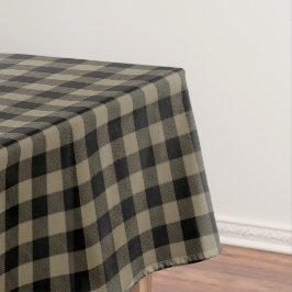Modern Simple Black Brown Buffalo Kariert Tischdecke