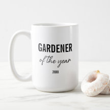 Modern Simple Black Typography Custom Gardener