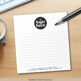Modern Simple Business Logo Notepad Notizblock