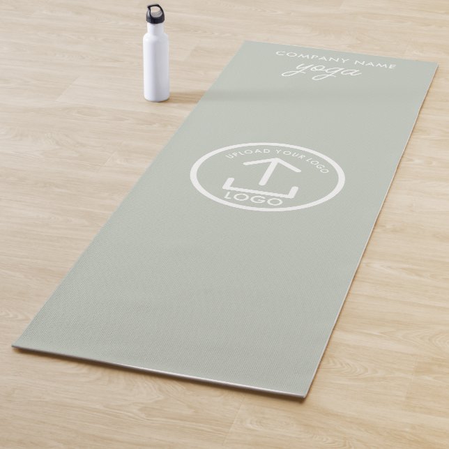 Modern Simple Business Logo Sage Green Gym Yogamatte (Beispiel)
