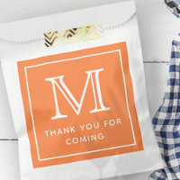 Modern Simple Chic Monogram Vielen Dank für Ihr Ko