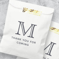 Modern Simple Chic Monogram Vielen Dank für Ihr Ko