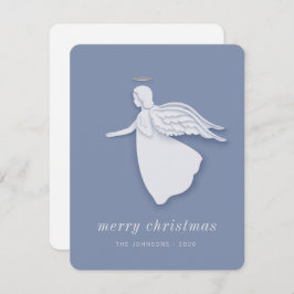 Modern Simple Christmas Angel Feiertagskarte