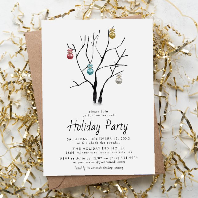 Modern Simple Christmas Holiday Party Einladung (Von Creator hochgeladen)