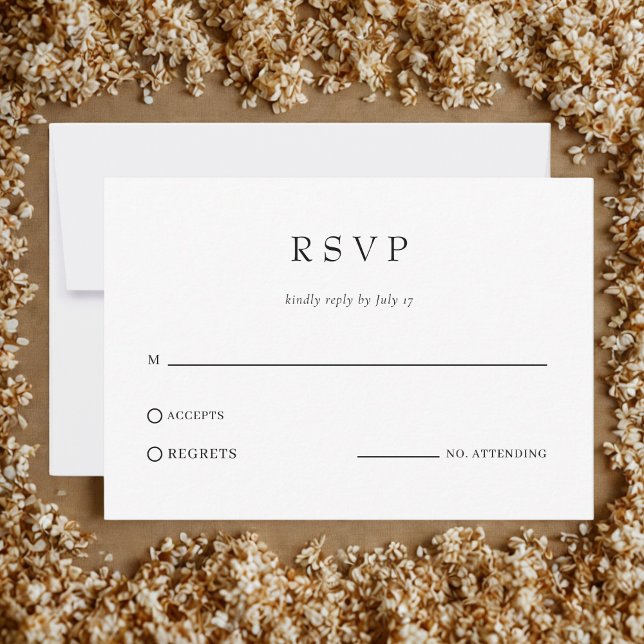 Modern Simple Classic Wedding QR Code RSVP (Von Creator hochgeladen)