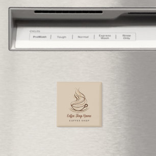 Modern Simple Coffee Shop beruflich Magnet