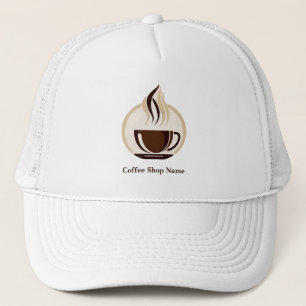 Modern Simple Coffee Shop beruflich Truckerkappe