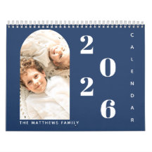 Modern Simple Custom Family Foto 2024 Planer