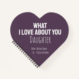 Modern Simple Daughter Gifts Mother Mom For Her Notizbuch