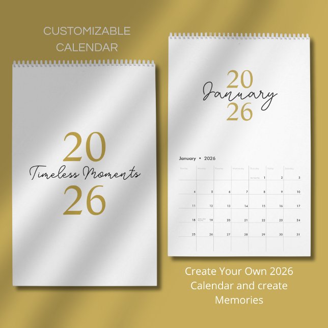 Modern Simple Elegant 2026 Calendar Kalender (Von Creator hochgeladen)
