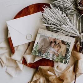 Modern Simple Frohe Weihnachts-Weihnachtskarte Fot Feiertagskarte