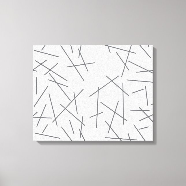 Modern, simple, messy graphic line pattern leinwanddruck (Vorderseite)