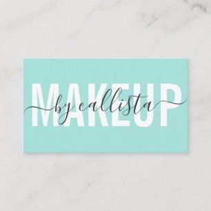 Modern Simple Mini Typografy Makeup Artist Visitenkarte