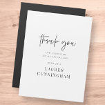 Modern Simple Minimalistisch Chic Dankeschön Card Magnetkarte<br><div class="desc">Design besteht aus modernem,  schicken Typografie mit Sans Serif und Serif Schriftart.</div>