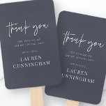 Modern Simple Minimalistisch Chic Vielen Dank Fächer<br><div class="desc">Design besteht aus modernem,  schicken Typografie mit Sans Serif und Serif Schriftart.</div>