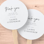 Modern Simple Minimalistisch Chic Vielen Dank Fächer<br><div class="desc">Design besteht aus modernem,  schicken Typografie mit Sans Serif und Serif Schriftart.</div>