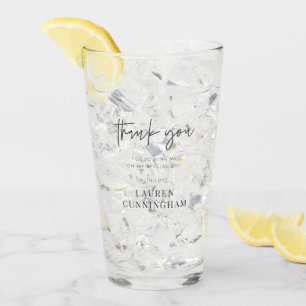 Modern Simple Minimalistisch Chic Vielen Dank Glas