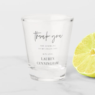 Modern Simple Minimalistisch Chic Vielen Dank Schnapsglas