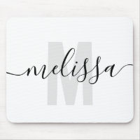 Modern Simple Monogram Handwriting Name