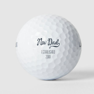 Modern Simple New Dad Golfball