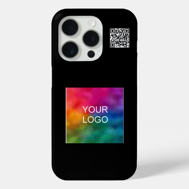 Modern Simple QR Code Upload Logo-Werbeaktion Case-Mate iPhone Hülle (Rückseite)