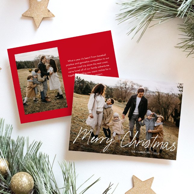 Modern Simple Script Frohe Weihnachten 2 Foto (Von Creator hochgeladen)