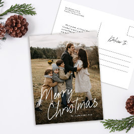 Modern Simple Script Frohe Weihnachten Foto