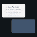 Modern Simple Script Save the Date Card Visitenkarte<br><div class="desc">Modernes,  einfaches Script Save The Date Cards,  perfekt für eine stilvolle Hochzeitsfeier.</div>