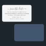 Modern Simple Script Save the Date Card Visitenkarte<br><div class="desc">Modernes,  einfaches Script Save The Date Cards,  perfekt für eine stilvolle Hochzeitsfeier.</div>