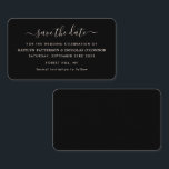 Modern Simple Script Save the Date Card Visitenkarte<br><div class="desc">Modernes,  einfaches Script Save The Date Cards,  perfekt für eine stilvolle Hochzeitsfeier.</div>