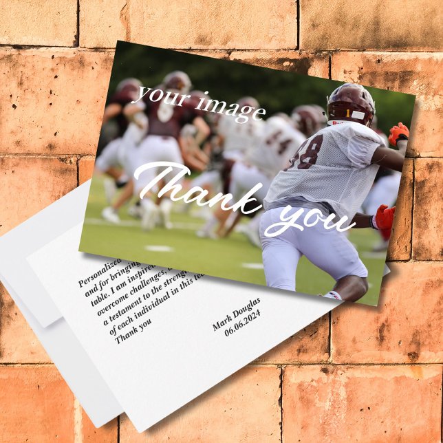 Modern Simple Teamwork Foto Vielen Dank Dankeskarte (Von Creator hochgeladen)