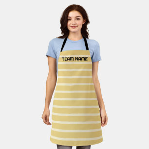 Modern Simple Two Tone Stripe Geometric Boho braun Schürze